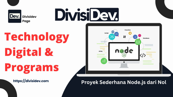 6 Proyek Sederhana untuk Belajar Node.js dari Nol